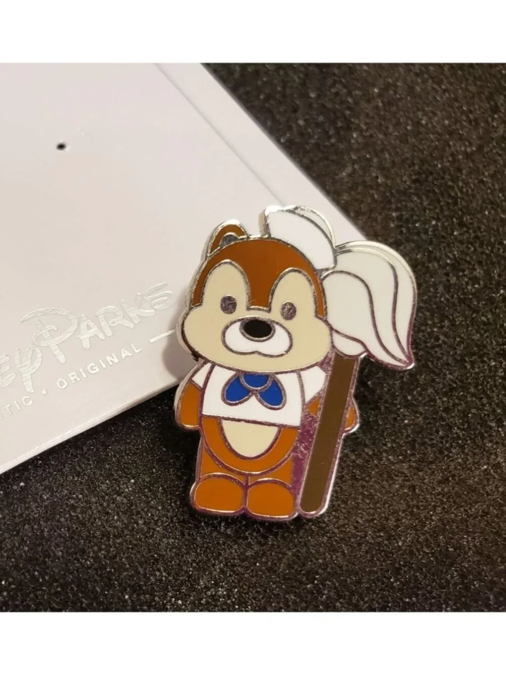 Disney Chip Trading Pin Chipmunk Sailor Hat Mop Lapel Pin Brooch Badge Jewelry
